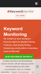 Mobile Screenshot of keywordmonitor.de